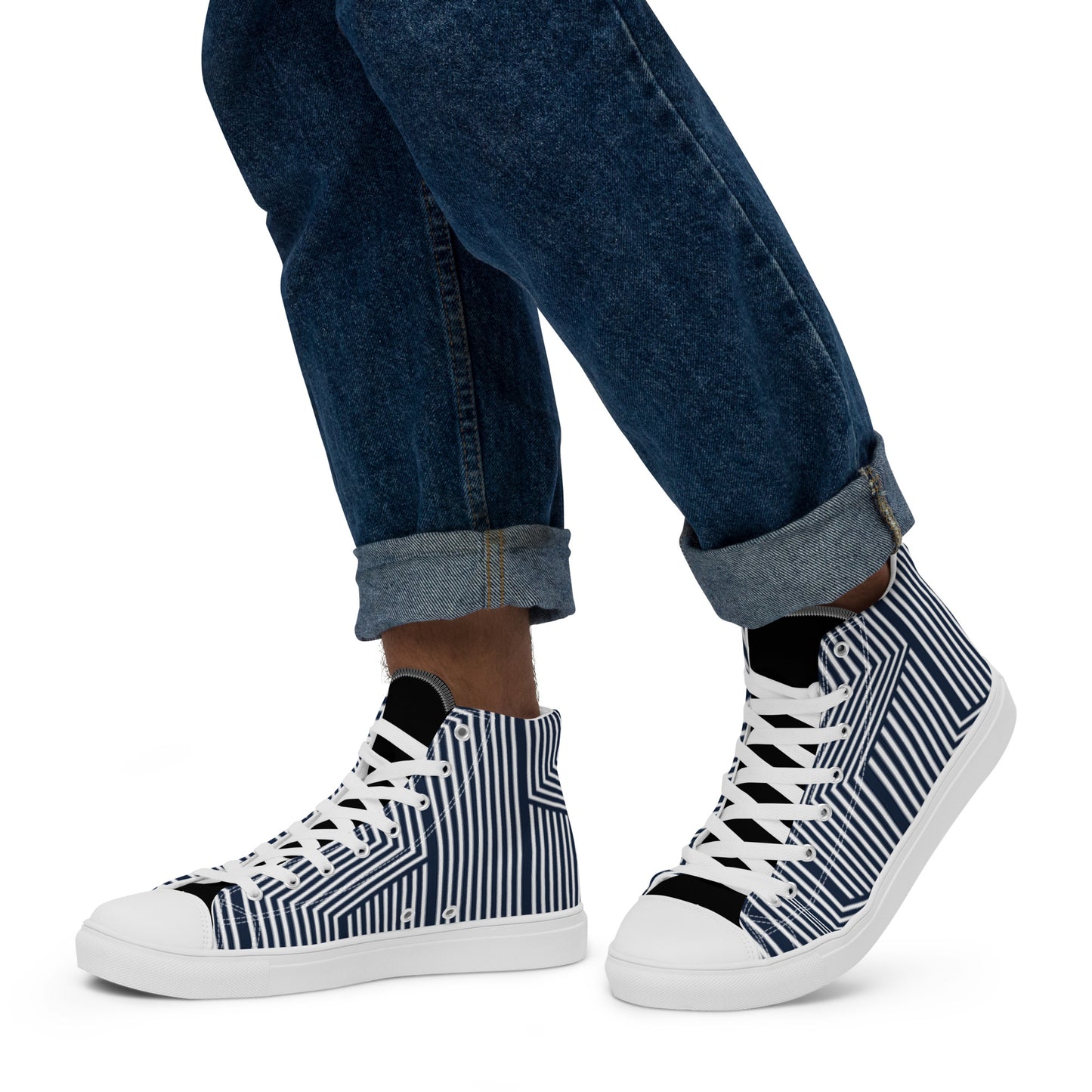 Men’s high top canvas shoes