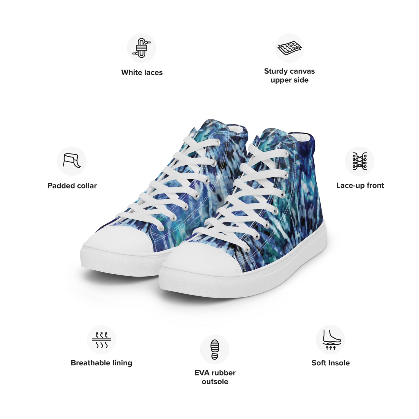 Women’s high top canvas shoes