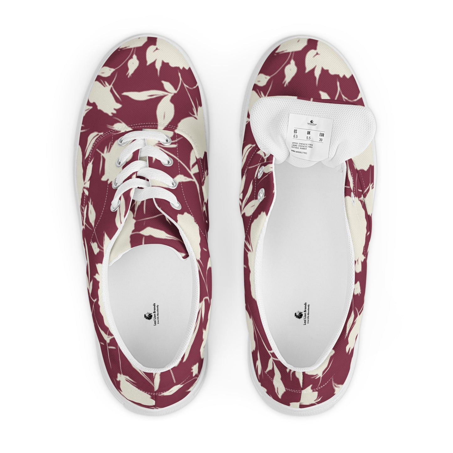 Women’s lace-up canvas shoes