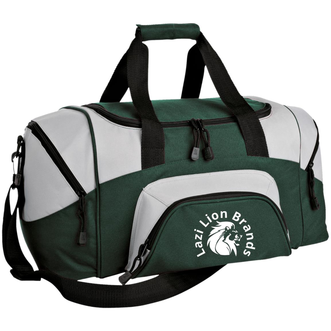 BG990S Small Colorblock Sport Duffel Bag with White Lettering