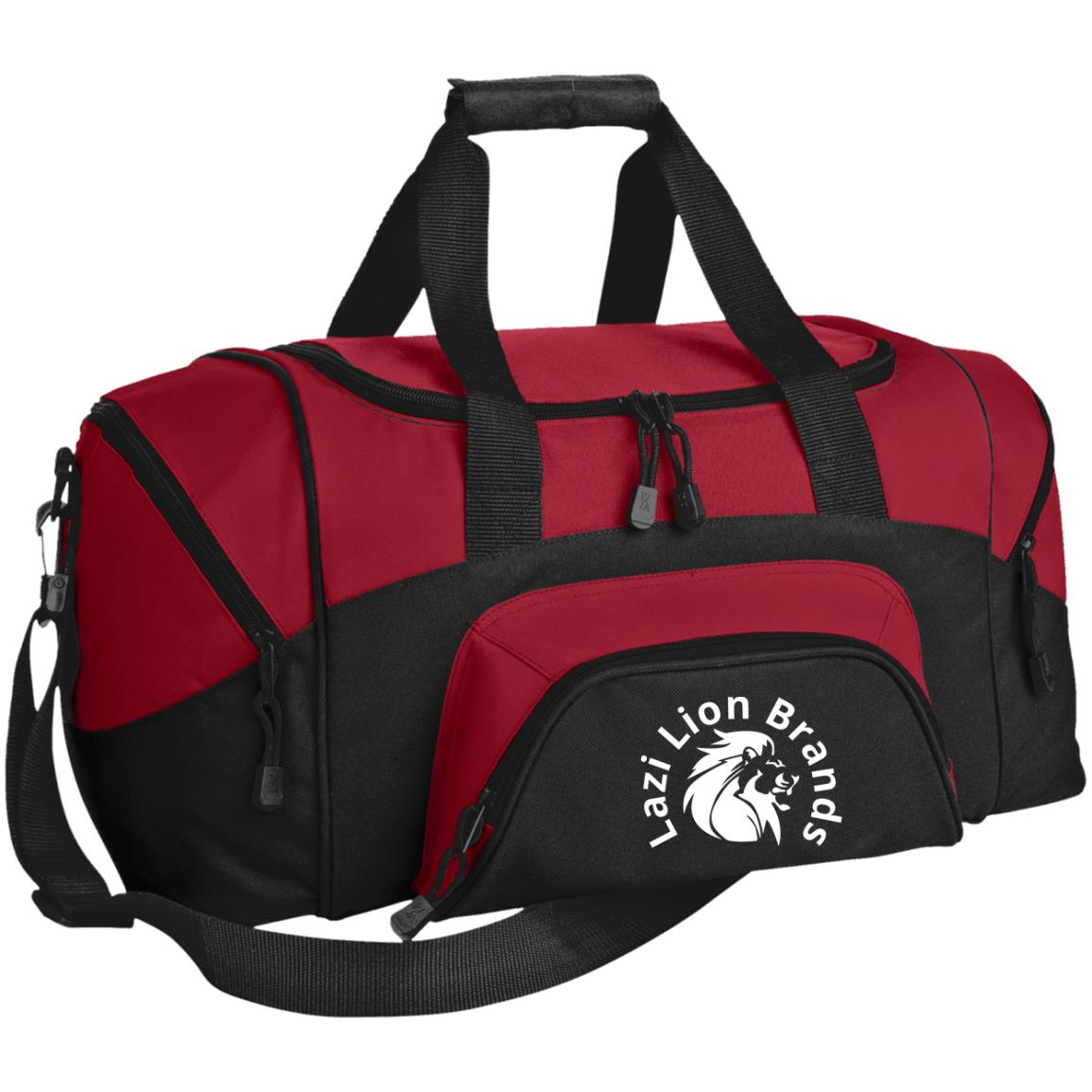 BG990S Small Colorblock Sport Duffel Bag with White Lettering