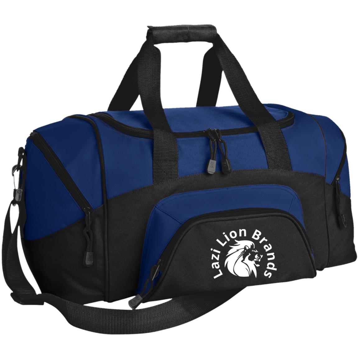 BG990S Small Colorblock Sport Duffel Bag with White Lettering