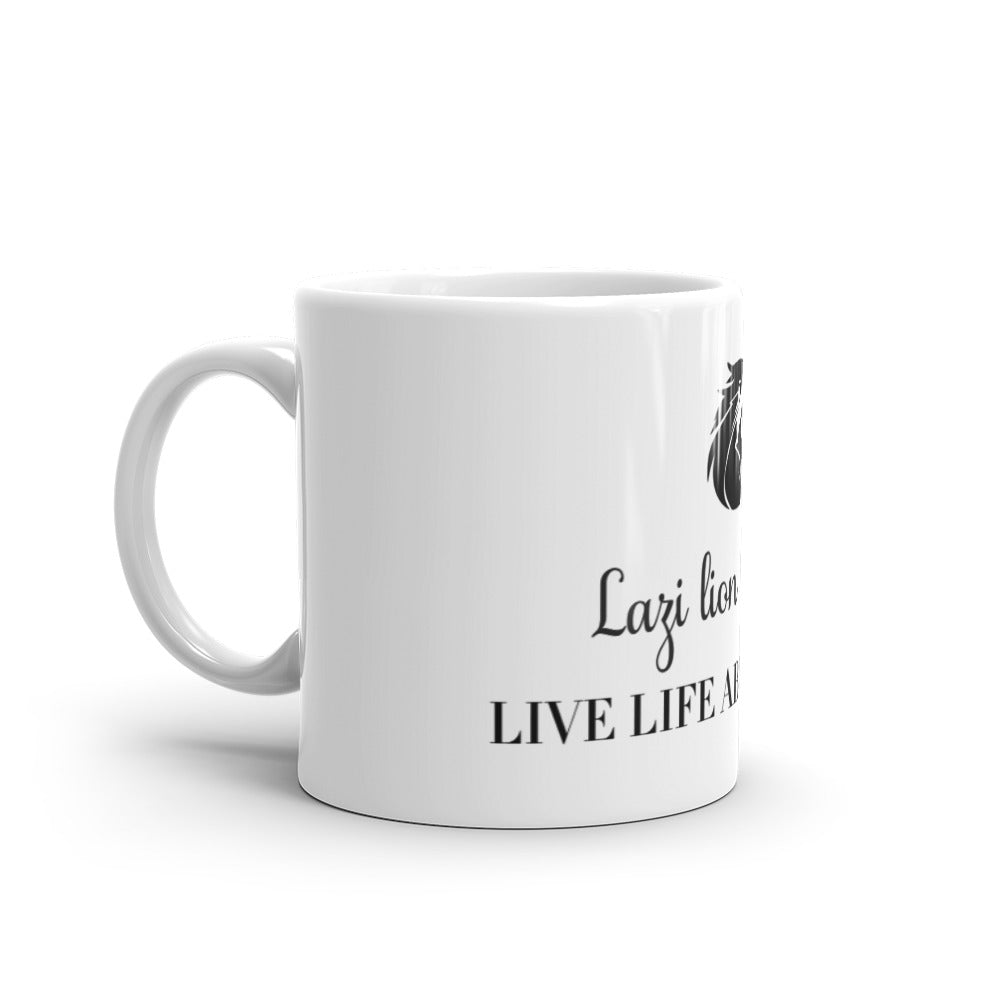 White glossy mug