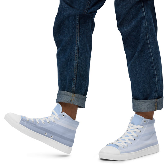 Men’s high top canvas shoes