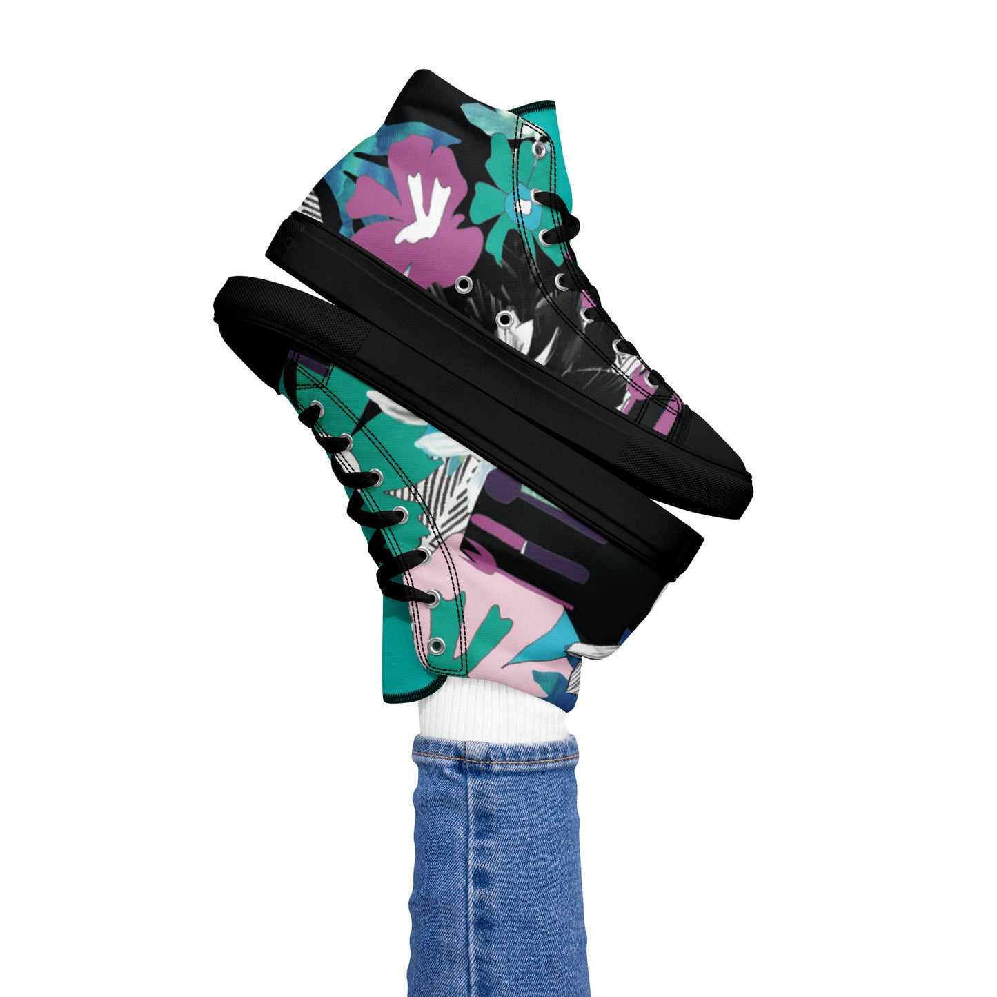Women’s high top canvas shoes