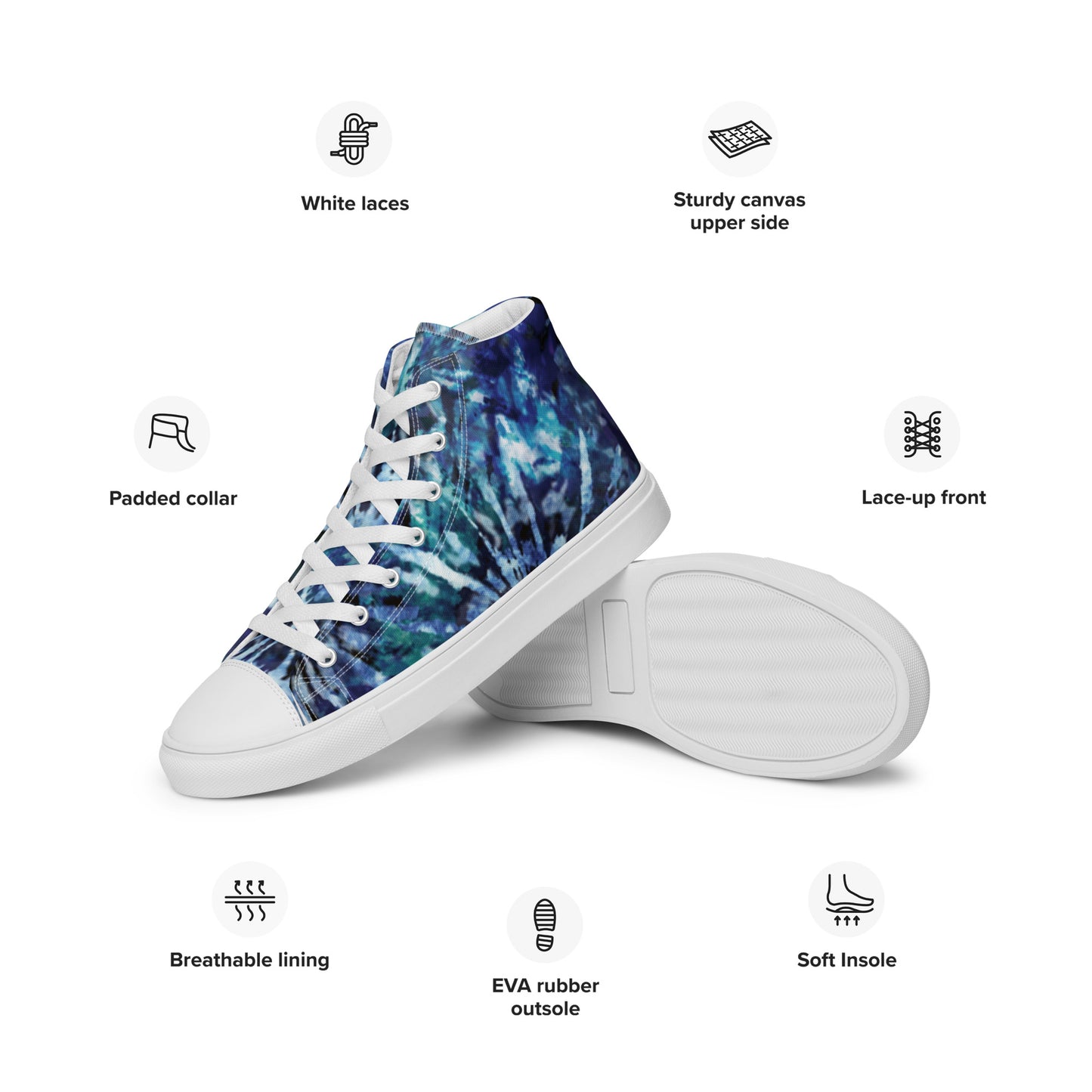 Women’s high top canvas shoes
