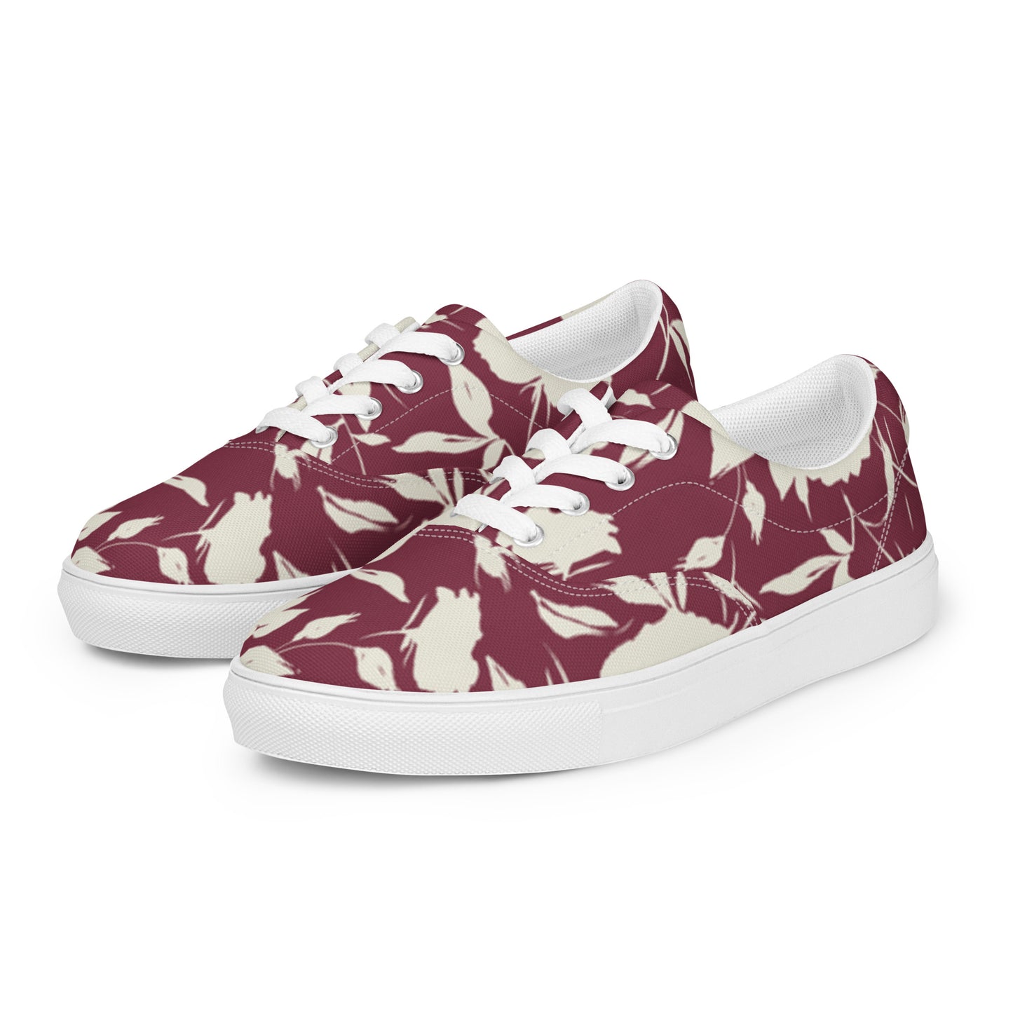 Women’s lace-up canvas shoes