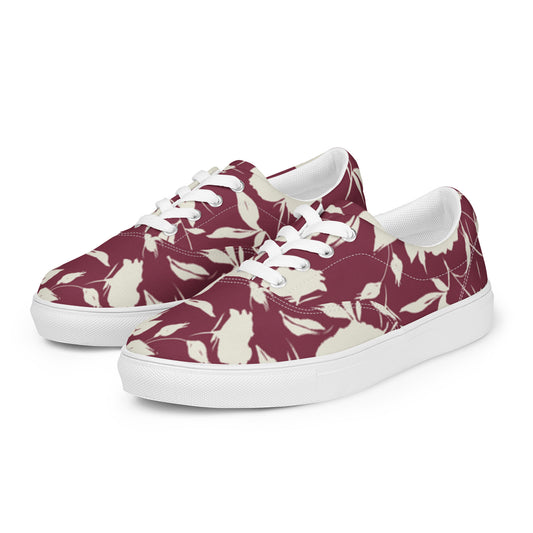 Women’s lace-up canvas shoes