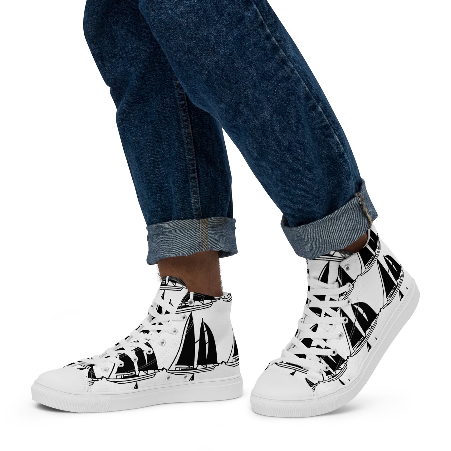 Men’s high top canvas shoes