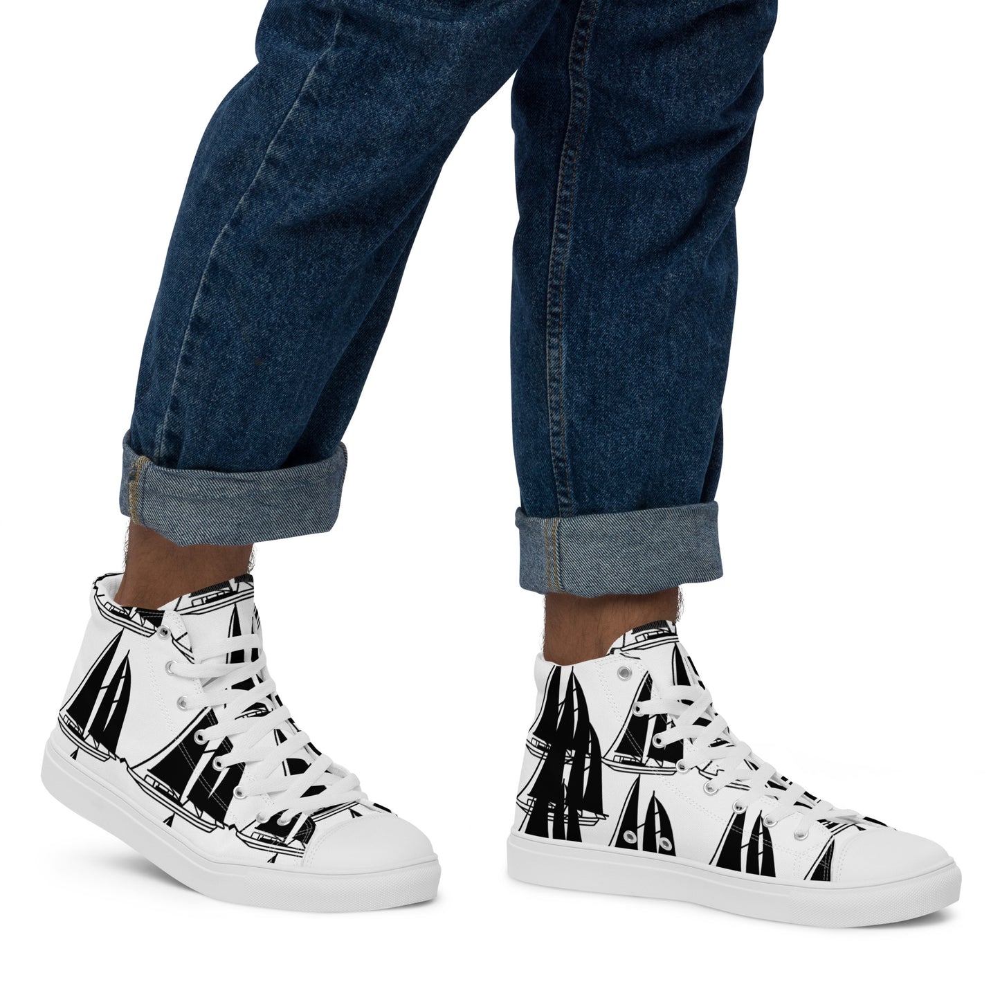Men’s high top canvas shoes