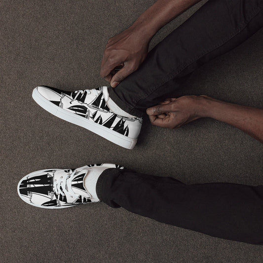 Men’s lace-up canvas shoes