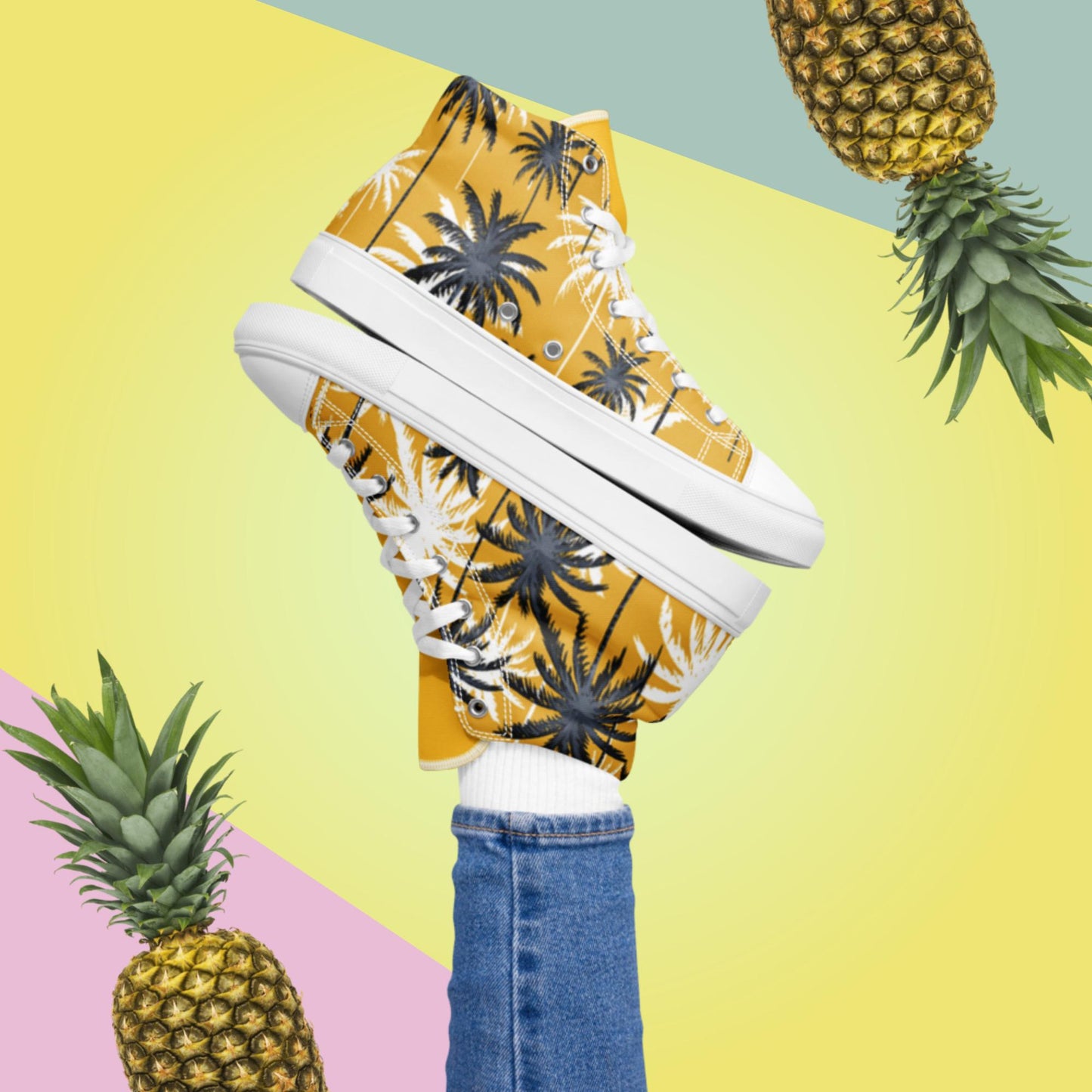 Women’s high top canvas shoes