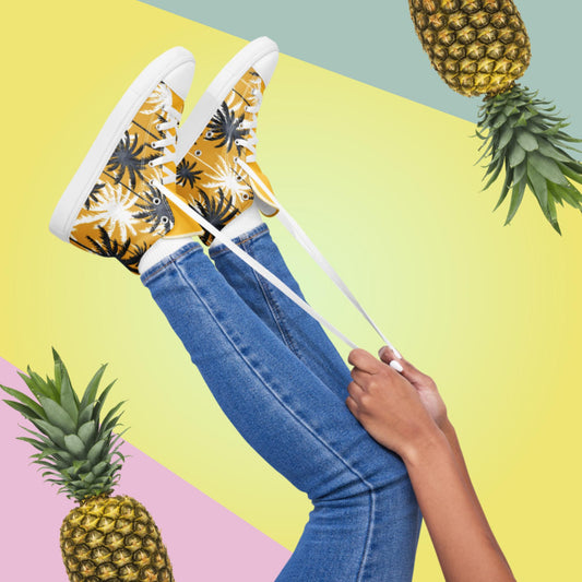 Women’s high top canvas shoes