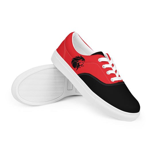 Women’s lace-up canvas shoes